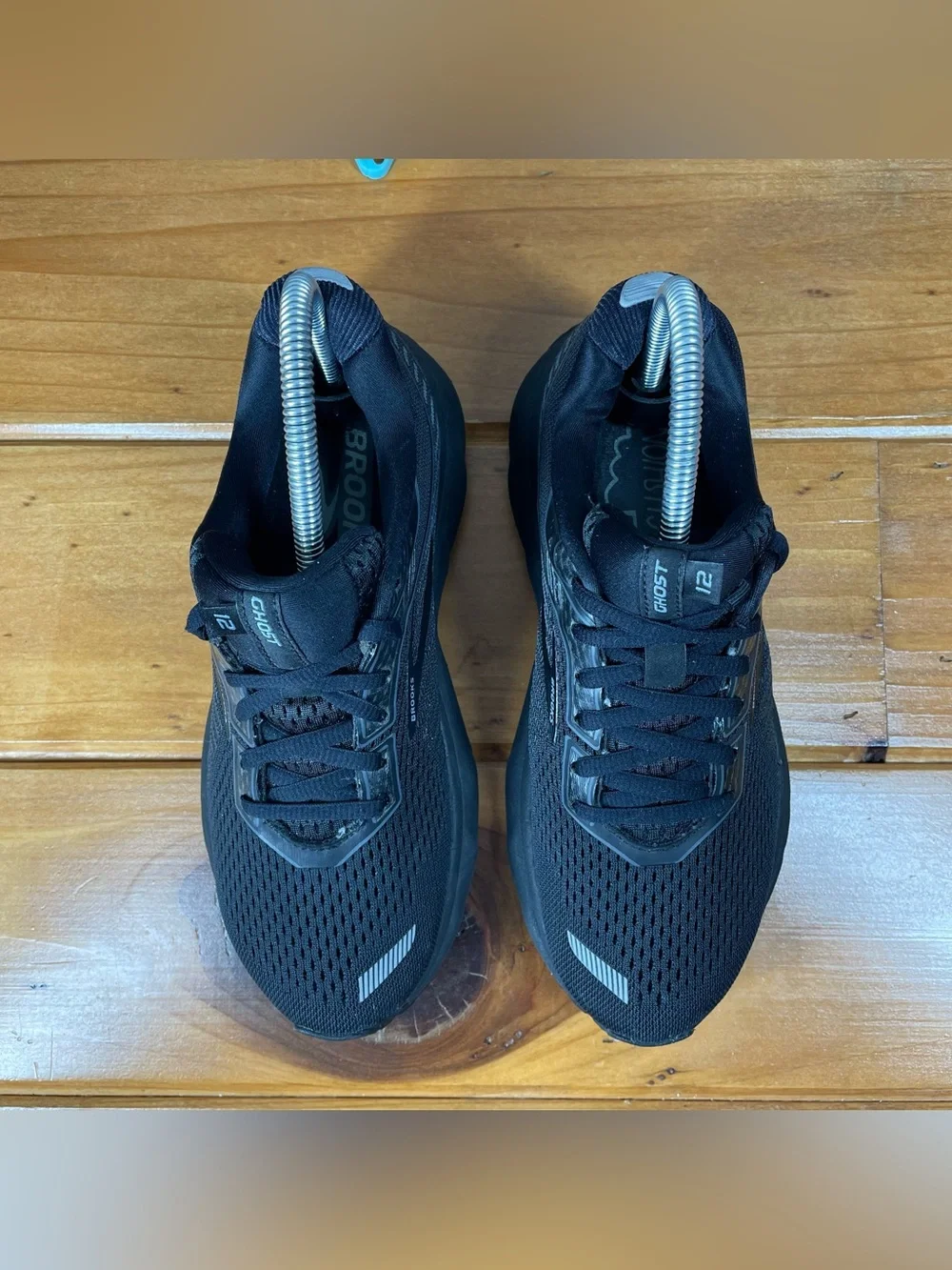 Brooks Ghost 12 Womens Size 7 B Black Gray Running Shoes Sneakers 1203051B040 - Picture 5 of 16